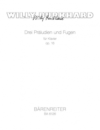 Preludes & Fugues (3), Op.16. : Piano: (Barenreiter)
