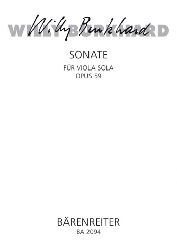 Sonata, Op.59. : Viola: (Barenreiter)
