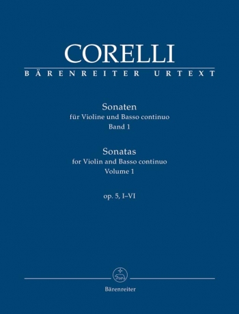 Sonatas for Violin and Basso continuo, Op.5 Vol.1: Nos 1-6 (Urtext) : Violin & Piano: (Barenreiter)