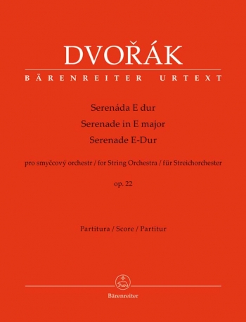 Serenade in E, Op.22 (Urtext). : Large Score Paperback: (Barenreiter)