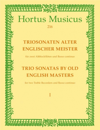 Trio Sonatas by Old English Masters, Bk.1. (W Williams, Sonata in A min, W Corbet, Sonata in C maj).