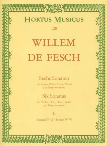 Sonatas (6), Vol.2: Nos.  4 - 6 (G maj, A maj,  B min). : Violin & Piano: (Barenreiter)