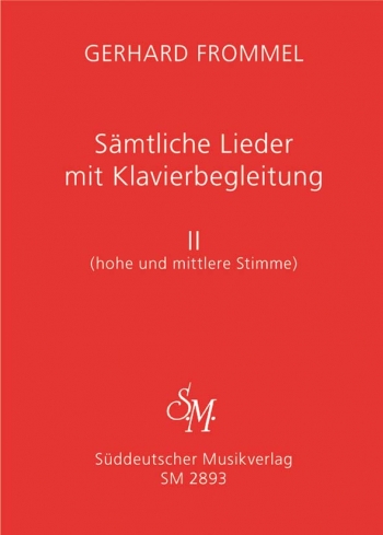 Complete Songs with Piano Accompaniment, Vol.2 (high and medium voice).: Voice: (Barenreiter)