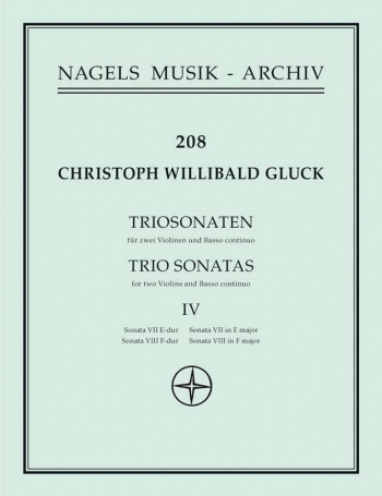 Trio Sonatas (Urtext), Vol. 4: No.7-8 (E maj, F maj). : 2 Violins & Piano: (Barenreiter)