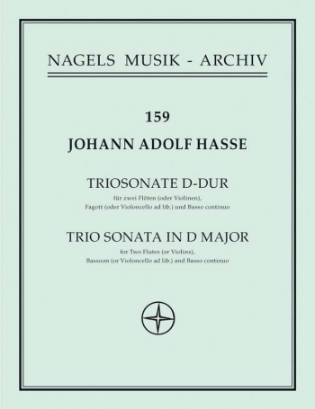 Trio Sonata in D. : 2 Flutes & Continuo: (Barenreiter)