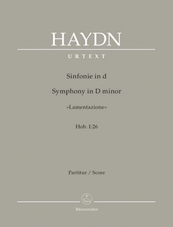 Symphony No. 26 in D minor (Lamentazione) (Hob.I:26) (Urtext). : Large Score Paperback: (Barenreiter