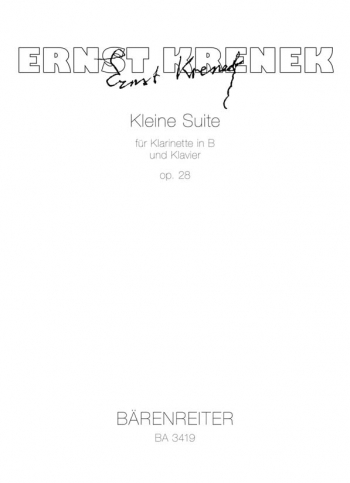 Little Suite, Op.28 (1924). : Clarinet & Piano: (Barenreiter)