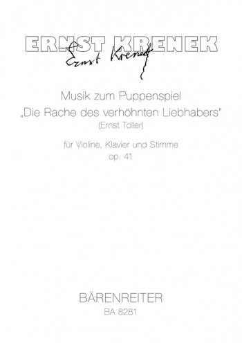 Musik zum Puppenspiel - Die Rache des verhoehnten Liebhabers, Op.41 (G) (1925).: Voice: (Barenreiter