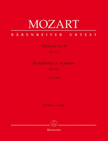 Symphony No.21 in A (K.134) (Urtext). : Large Score Paperback: (Barenreiter)