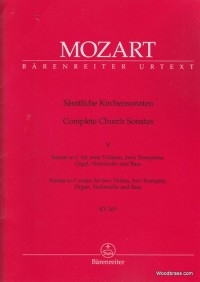 Church Sonatas, Vol. 5: (K.263) (Urtext). : Large Score Paperback: (Barenreiter)