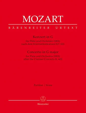 Concerto for Flute in G based on the Clarinet Concerto (K.622). : Large Score Paperback: (Barenreite