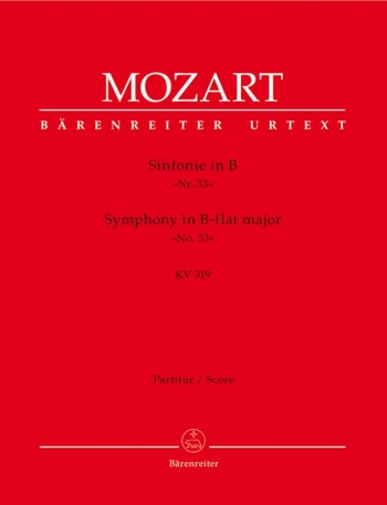 Symphony No.33 in B-flat  (K.319) (Urtext). : Large Score Paperback: (Barenreiter)