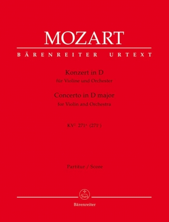 Violin Concerto D (K.2 K.271a) (Urtext): Large Score Paperback (Barenreiter)