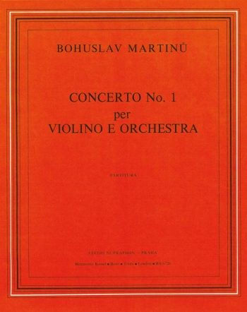 Concerto for Violin No.1 in E (1932/33). : Large Score Paperback: (Barenreiter)