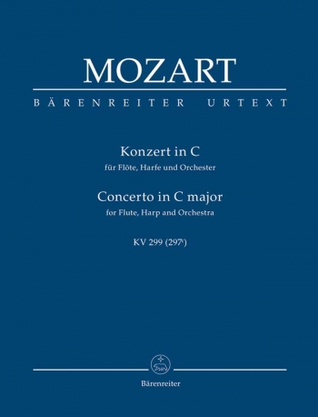 Concerto for Flute and Harp in C (K.299) (K.297c) (Urtext) Study score (Barenreiter)