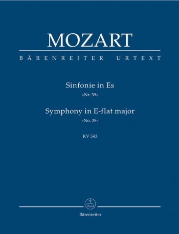 Symphony No.39 in E-flat  (K.543) (Urtext) Study score (Barenreiter)