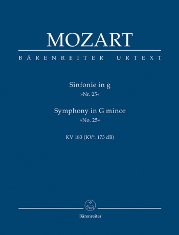 Symphony No.25 in G minor (K.183) (K.173dB) (Urtext) Study score (Barenreiter)