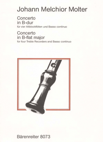 Concerto in B-flat. : Recorder Ensemble: (Barenreiter)