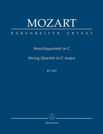 String Quartet C maj (Dissonance) K.465 (Urtext). Study score (Barenreiter)