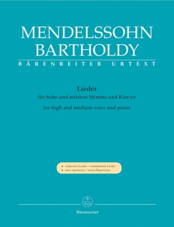 Songs for High (Medium) Voice and Piano (Urtext). : Voice: (Barenreiter)