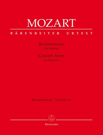Concert Arias for Soprano (Urtext). : Voice: (Barenreiter)
