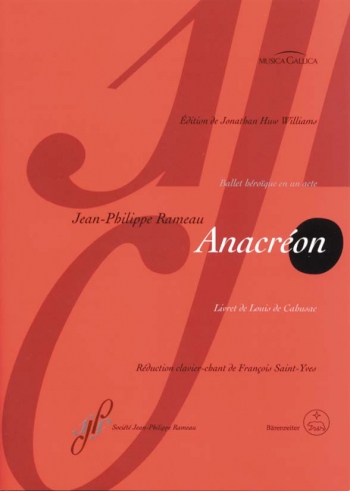 Anacreon (F) (Urtext). : Vocal Score: (Barenreiter)