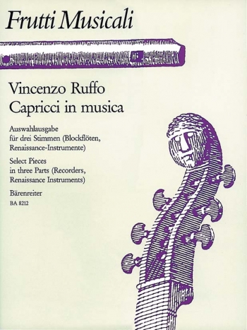 Capricci in musica. Selected Pieces in three Parts. : Recorder Ensemble: (Barenreiter)