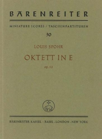 Octet in E, Op.32. Study score (Barenreiter)