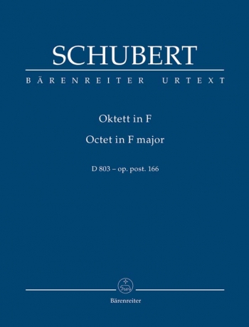 Octet in F Op. post. 166 (D.803) (Urtext)Study score (Barenreiter)
