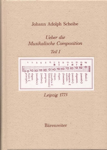 Ueber die Musikalische Composition.  Reprint of the Leipzig    Edition 1773 (First Part) (G).: Book: