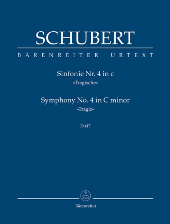 Symphony No.4 in C minor (D.417) (Urtext)Study score (Barenreiter)