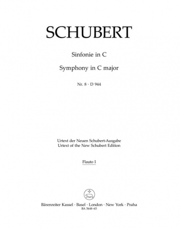Symphony No.8 in C (The Great) (D.944) (Urtext). : Wind set: (Barenreiter)