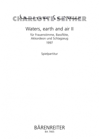 waters, earth and air II. : Voice: (Barenreiter)