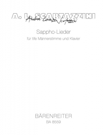 Sappho-Lieder (G) (2002). : Voice: (Barenreiter)