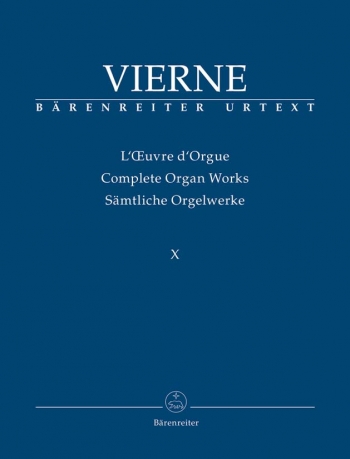 Organ Works Vol.10: Improvisations and Transcriptions (Urtext). : Organ: (Barenreiter)