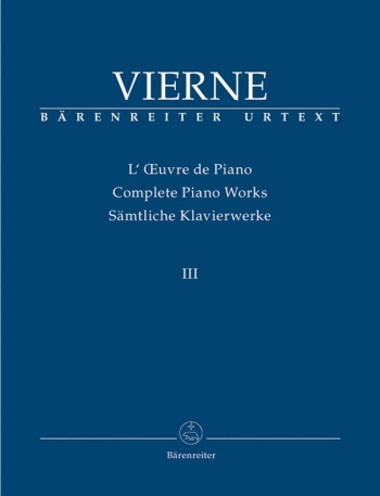 Piano Works Vol. 3: The Last Works (1916-1922) (Urtext). : Piano: (Barenreiter)