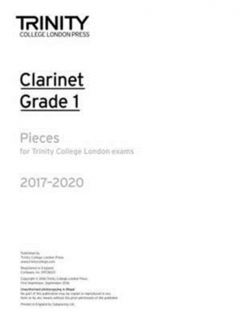 Trinity College London Clarinet Exam Pieces Grade 1 2017–2022 (Part Only)