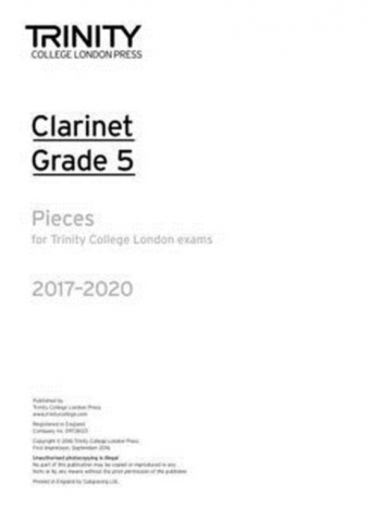 Trinity College London Clarinet Exam Pieces Grade 5 2017–2022 (Part Only)