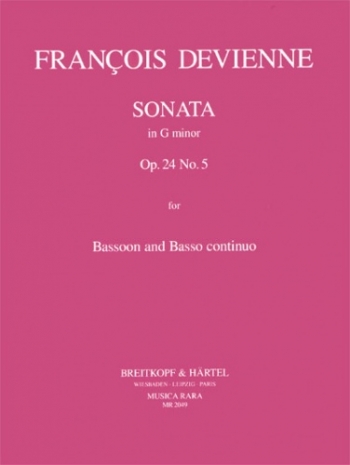 Sonate In G Op. 24 Nr. 5 Bassoon & Piano
