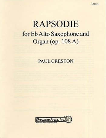 Rhapsodie For Alto Sax And Organ Op.108a (Shawnee)