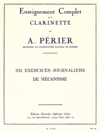 331 Exercices Journaliers De Mécanisme: Clarinet (Leduc)