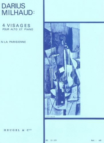 Quatre Visages: Four Faces (4 - The Parisian Woman) Viola & Piano (Heugel)