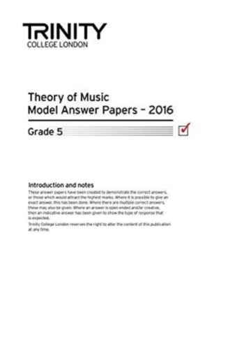Trinity College London Theory Model Answers Paper (2016) Grade 5