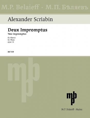 Two Impromptus, Op. 12: Piano (Belaieff)