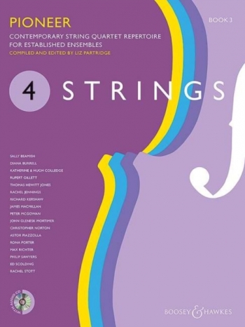 4 Strings - Book 3 Pioneer: Score & CD Contemporary String Quartet Repertoire