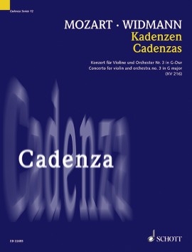 Cadenzas For Concerto For Violin No.3 In G Major KV 216 (Schott)