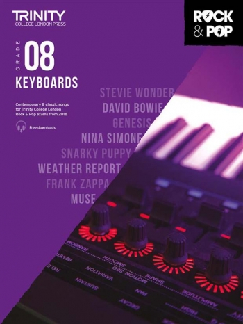 Trinity Rock & Pop 2018 Keyboard Grade 8 Book & Download