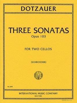 3 Sonatas Cello Duet (International)