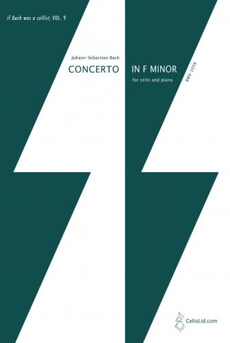 Concerto F Minor BWV1056  Cello And Piano (Lidstrom)