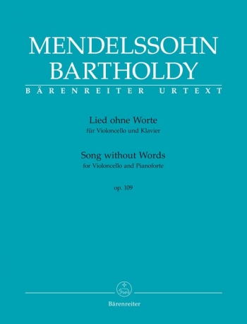 Song Without Words Op.109 For Violoncello And Pianoforte